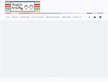 Tablet Screenshot of handsonartandplay.com